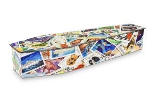 stamp collection coffin