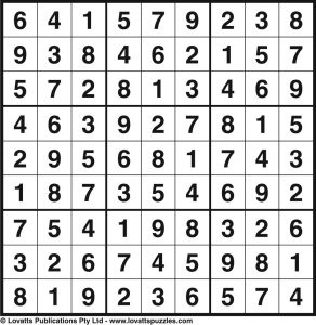 Sudoku 25 Level 1