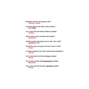 Trivia - March 2018
