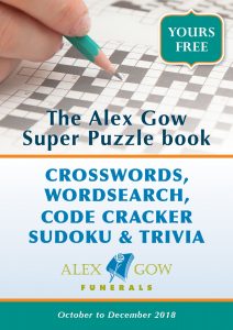 Alex Gow Funerals Puzzle Book Eight