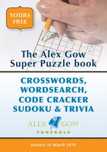 Alex Gow Funerals Puzzle Book Nine