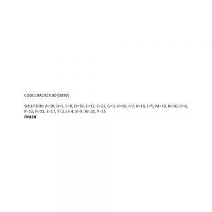 Code cracker December 2020