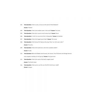 Trivia December 2020