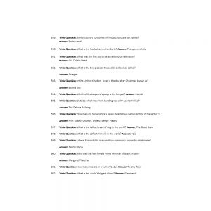 Trivia November 2020