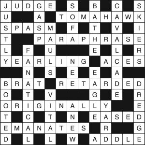 Crossword 299