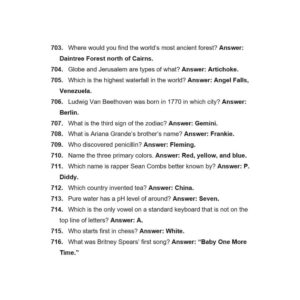 Trivia August 2021