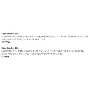 Code Cracker February