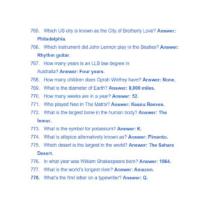 Trivia January