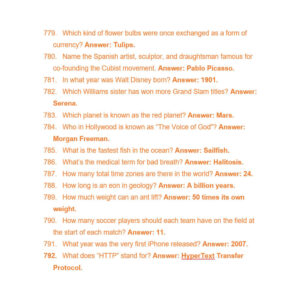 Trivia February
